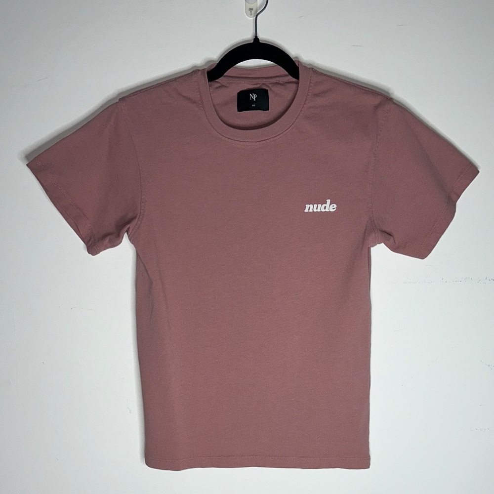 Nude Project Crewneck T-Shirt in Dusty Rose